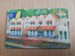 GRENADA  $ 10,- GPT GRE-105CGRF  GRENTEL BUILDING    MAGNETIC    Fine Used Card    **2267** - Grenada