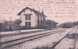 Gorgier St Aubin, Chemin De Fer, La Gare Et Train à Vapeur (10721) - Saint-Aubin/Sauges