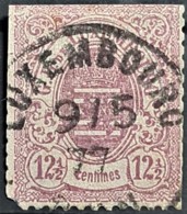 LUXEMBOURG 1875 - Canceled - Sc# 35 - 12,5c - Bad Perforation - 1859-1880 Wappen & Heraldik