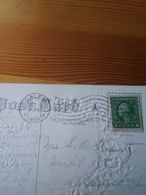 Rare George Waschington US 1 Cent Stamp Double Green Line Whit Post Card 1912 - Andere & Zonder Classificatie