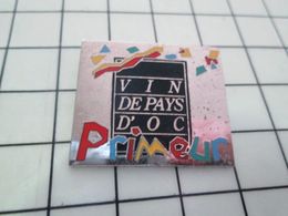 115a Pin's Pins / Beau Et Rare / THEME : BOISSONS / VIN DE PAYS D'OC PRIMEUR - Boissons