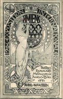 Amiens * Cpa Illustrateur Art Nouveau MUCHA ? Jugendstil * Exposition Internationale 1906 - Amiens