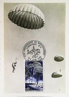 Débarquement En Normandie "Parachutistes Et Commandos - Carte Maximum Card  1969 - Fallschirmspringen