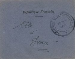 Kuvert Prefecture De La Loire Inferieure - 29.4.1945 - Otros & Sin Clasificación