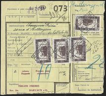 1949 - BELGIË/BELGIQUE/BELGIEN - Document - Michel 295 - Y&T 321A + BARVAUX & DENDERMONDE - Documenten & Fragmenten