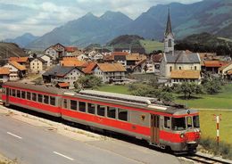 Gruyère-Fribourg-Morat - GFM - G.F.M - Ligne De Chemin De Fer Train - Be 4/4 152 à Albeuve "Châtel-St-Denis" - Albeuve