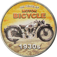 Monnaie, Somaliland, 1/2 Shilling, 2019, Motos - 100 Ans - 1930, SPL, Stainless - Somalia