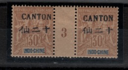 - Canton_ Indochine -  Millesimes- (1893) N°26 Neuf - Unused Stamps