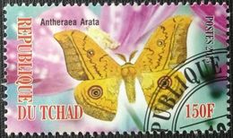 022. CHAD (150F) 2013 USED STAMP BUTTERFLY (ANTHERAEA ARATA) - Ciad (1960-...)