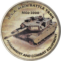 Monnaie, Zimbabwe, Shilling, 2019, Tanks - M60-2000, SPL, Nickel Plated Steel - Simbabwe