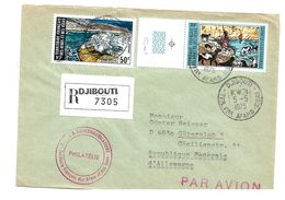 FAF149 / DJIBOUTI -  AFAR - ISSA - 1975, ASSAL-SEE + WEIDELAND - Cartas & Documentos