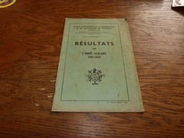Résultats Année Scolaire 1941-1942 Ecole Industrielle Commerciale Et Sauvetage De Tamines 12 Pages - History