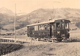 BVA - La Tour De Trême -Gruyère-Fribourg-Morat - GFM G.F.M-Ligne De Chemin De Fer Train - BCFe 4/4 6 - La Tour-de-Trême