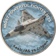 Monnaie, Zimbabwe, Shilling, 2018, Fighter Jet - Saab JAS 39 Gripen, SPL, Nickel - Zimbabwe