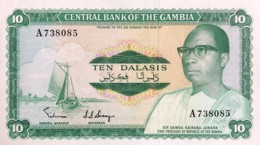 Gambia 10 Dalasis, P-6a (1972) - UNC - Gambie