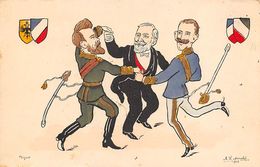 Illustrateur Politique Ou Satyrique :  Cake Walk  Nicolas II Loubet Emmanuel II. Illustré Par Moralès   2 (voir Scan) - Autres & Non Classés