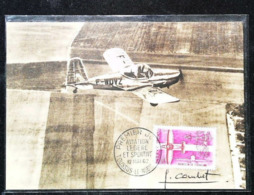 Aviation De Tourisme - Aviation Légère Et Sportive  - Carte Maximum Card Combet 1962 (Toussus Le Noble) - Toussus Le Noble