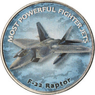 Monnaie, Zimbabwe, Shilling, 2018, Fighter Jet - F-22 Raptor, SPL, Nickel Plated - Simbabwe