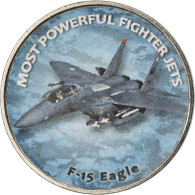 Monnaie, Zimbabwe, Shilling, 2018, Fighter Jet - F-15 Eagle, SPL, Nickel Plated - Zimbabwe