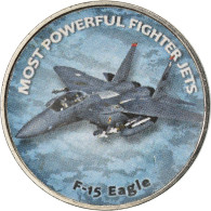 Monnaie, Zimbabwe, Shilling, 2018, Fighter Jet - F-15 Eagle, SPL, Nickel Plated - Simbabwe