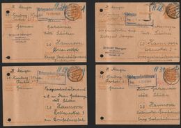 Kriegsschädenamt , 1946 , Nienburg / Weser , 4 Dokument , Krieg , Bombardierung !!! - Nienburg