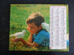 CALENDRIER ALMANACH DES PTT LA POSTE 1986 AVEC CARTES YONNE AVALLON AUXERRE SENS - Grand Format : 1981-90