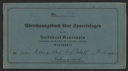 Rittergutsbesitzer Roloff In Neuruppin , 1941-45 !!! Sparkasse , Mecklenburg !!! - Neuruppin