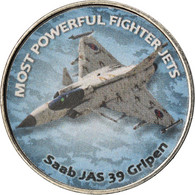 Monnaie, Zimbabwe, Shilling, 2018, Fighter Jet - Saab JAS 39 Gripen, SPL, Nickel - Zimbabwe