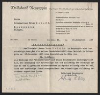 Gutsbesitzer Roloff , Neuruppin 1944  , Bodenverzehr , Dabergotz B. Temnitz !!! - Neuruppin