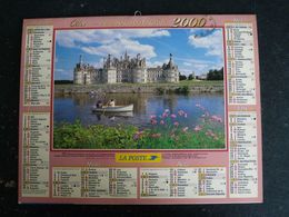 CALENDRIER ALMANACH DES PTT LA POSTE 2000 AVEC CARTES YONNE AVALLON AUXERRE SENS JOIGNY - Grand Format : 1991-00