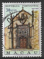 Macao Macau – 1969 King Manuel Centenary Used Stamp - Oblitérés