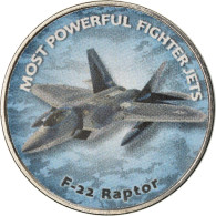 Monnaie, Zimbabwe, Shilling, 2018, Fighter Jet - F-22 Raptor, SPL, Nickel Plated - Zimbabwe