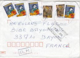 Brésil Lettre Sao Jose 2017 Pour Bayon Gironde France - Machine à Coudre Couture - Lettres & Documents