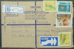 Zimbabwe - Registered Cover To Jersey 1998 Armorial Pottery - Zimbabwe (1980-...)