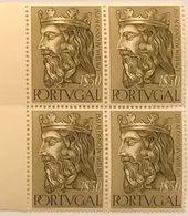 POR#0812MNH - Block Of 4 MNH Stamps Of 1$50 - Reis De Portugal Da 1. Dinastia - Dom Afonso IV - Portugal - 1955 - Blokken & Velletjes