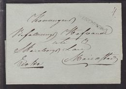 WENERSBORG  On Cover To Befallningshafvande I Mariestad. Military Post. Black Seal  () - JF111010 - ... - 1855 Prephilately