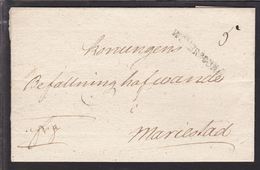 WENERSBORG  On Cover To Befallningshafvande I Mariestad. Military Post. Red Seal AL..... () - JF111012 - ... - 1855 Prephilately