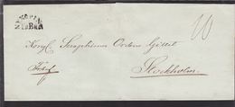 NYKÖPING FrBr  On Cover To Kongl. Seraphimer Ordens Gillet, Stockholm. Seal SÖDERMANL... () - JF111015 - ... - 1855 Préphilatélie