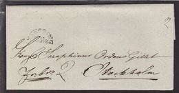 NYKÖPING FrBr  On Cover To Kongl. Seraphimer Ordens Gillet, Stockholm. Seal  () - JF111019 - ... - 1855 Prephilately