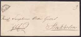 NYKÖPING FrBr  On Cover To Kongl. Seraphimer Ordens Gillet, Stockholm. Seal SÖDERMANL... () - JF111024 - ... - 1855 Prephilately