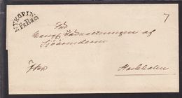 NYKÖPING FrBr  On Cover To ...af Sjöärenderen, Stockholm. Seal NYKÖP LAND CANCEL SIG.... () - JF111030 - ... - 1855 Prephilately