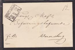 1847. SVERIGE. STOCKHOLM  FR BR 18 7 1842. To Wenersborg. Seal. () - JF111045 - ... - 1855 Prefilatelia