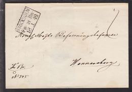 1847. SVERIGE. STOCKHOLM  FR BR 31 1 1842. To Wenersborg. () - JF111051 - ... - 1855 Préphilatélie