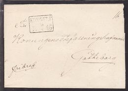 1845. SVERIGE. KONGELF 28 4 1845. To Göteborg.  () - JF111061 - ... - 1855 Prephilately