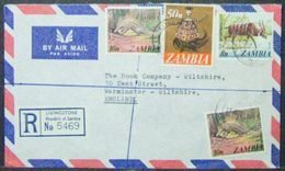 Zambia - Registered Cover To England 1978 Fauna Costumes Mask Washing Seal - Zambia (1965-...)