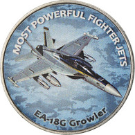 Monnaie, Zimbabwe, Shilling, 2019, Fighter Jet - Growler, SPL, Nickel Plated - Zimbabwe