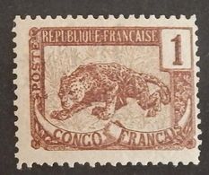 CONGO FRANCAIS  YT 27 NEUF* MH "PANTHERE" ANNÉES 1900/1904 - Neufs