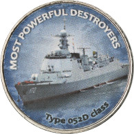 Monnaie, Zimbabwe, Shilling, 2018, Warship -  Destroyer Type 052D, SPL, Nickel - Zimbabwe