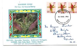 NZ182 / Brief  Blüte  ( Blume) 1966 Nach UK - Storia Postale