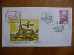 (3) FDC LUXEMBOURG 1980 TRAIN EISENBAHNWESEN SEE SCAN - Commemoration Cards